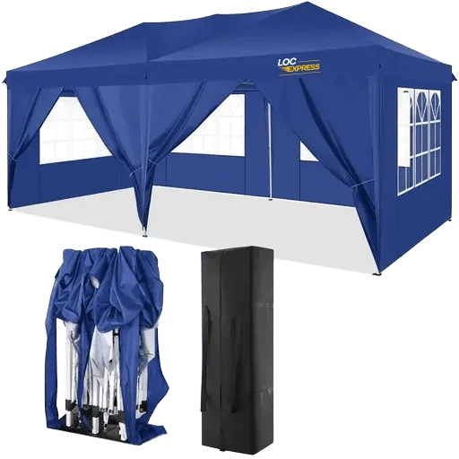 Pop-up gazebo 6 × 3 m (long, stand format)