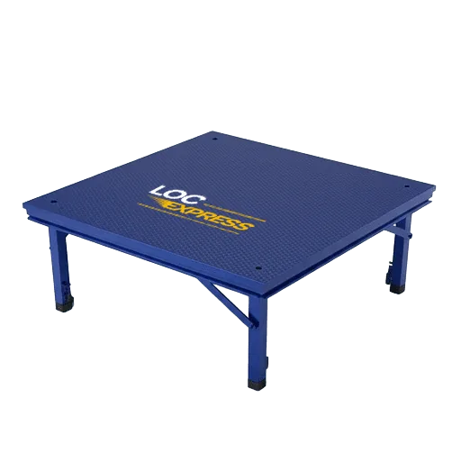 Modular stage — 24 m² (8 × 3 m), adjustable height